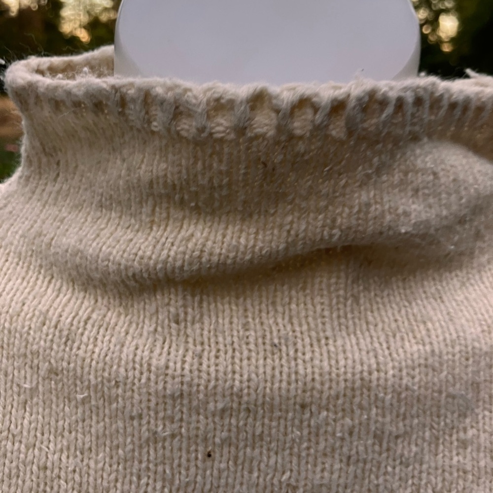 Vintage Crazy Horse Mack turtleneck embroidered flowers relaxed, fit XL - Picture 4 of 8